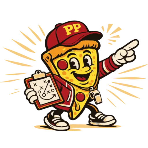 Pizza Coach - the Pizzeria Playbook mascot